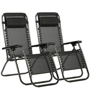 כל מה שחייב בבית Top selling items - Home & Garden New Zero Gravity Chairs Case Of 2 Lounge Patio Chairs Outdoor Yard Beach O62
